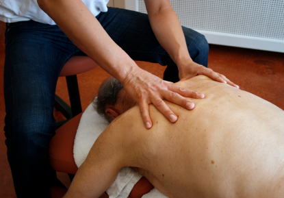 Physiotherapist and patient at Complete Health physio